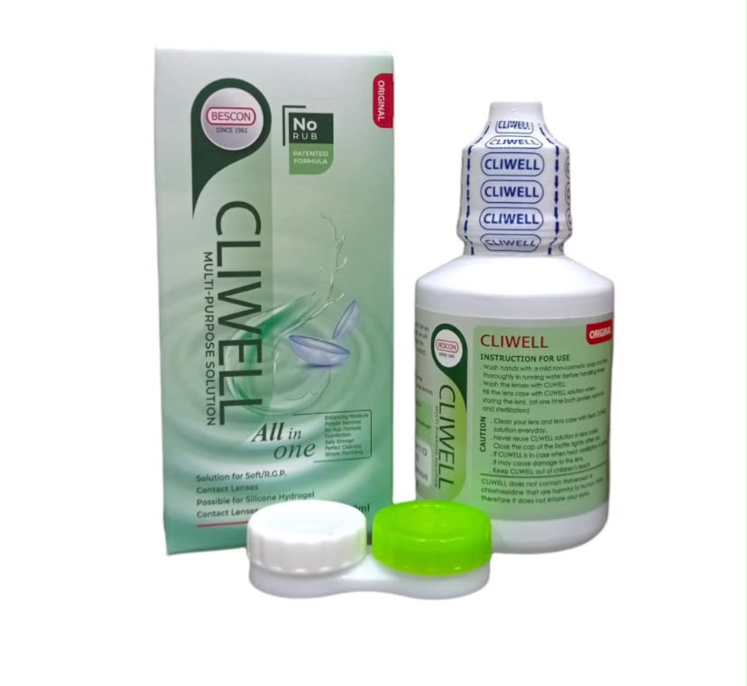 CLIWELL multi-purpose solution carton front, BESCON, no-rub patented formula