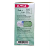 CLIWELL back panel: instructions for use, caution and contents