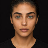 Fresh Lady Breeze Green coloured contact lens worn by a model