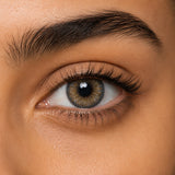 Fresh Lady Lolite coloured contact lens shown on a dark brown eye