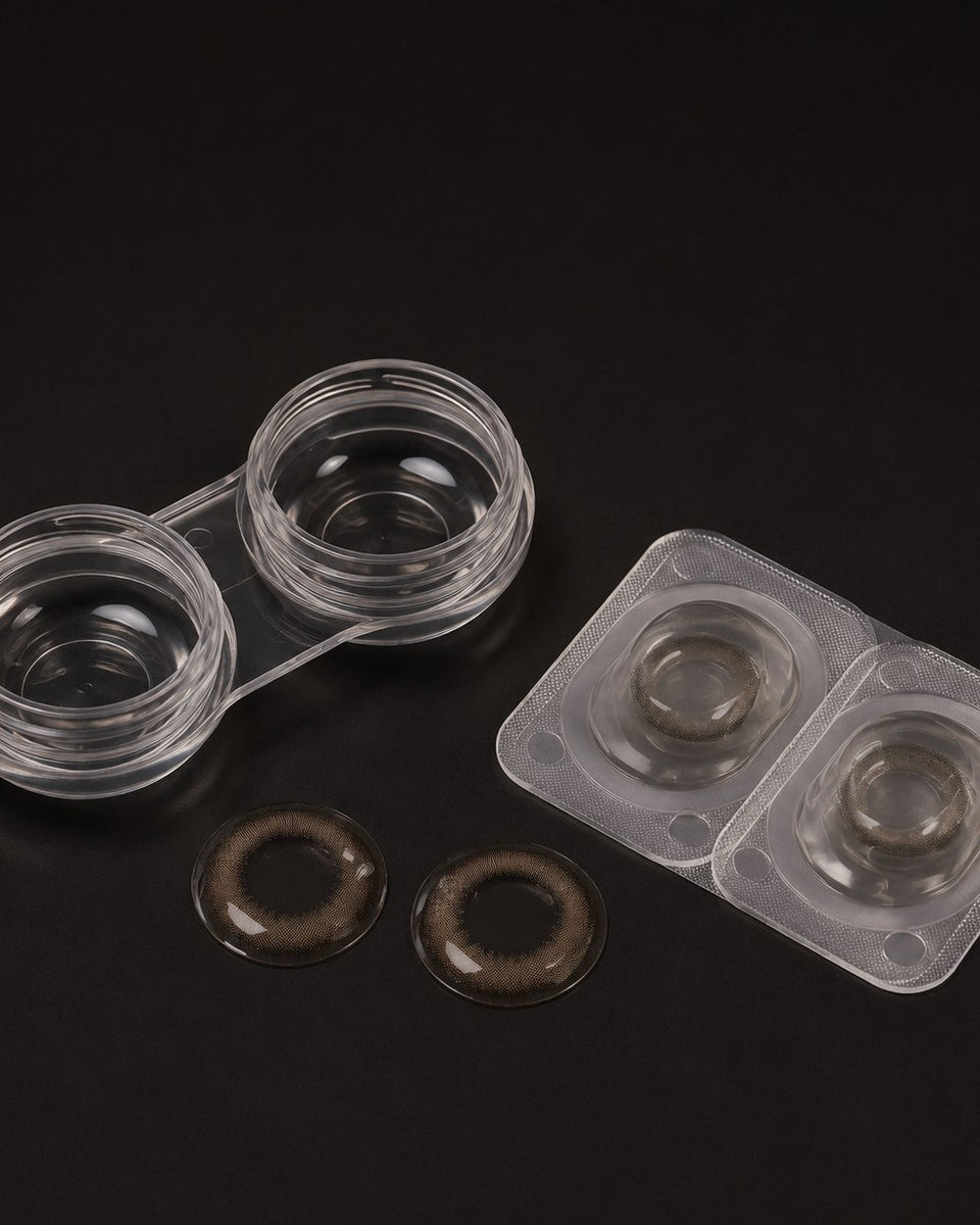 Fresh Lady Sepia coloured contact lens and packaging