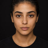 Fresh Lady Sepia coloured contact lens worn by a model