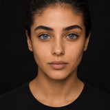 Fresh Lady Sky Blue coloured contact lens worn by a model