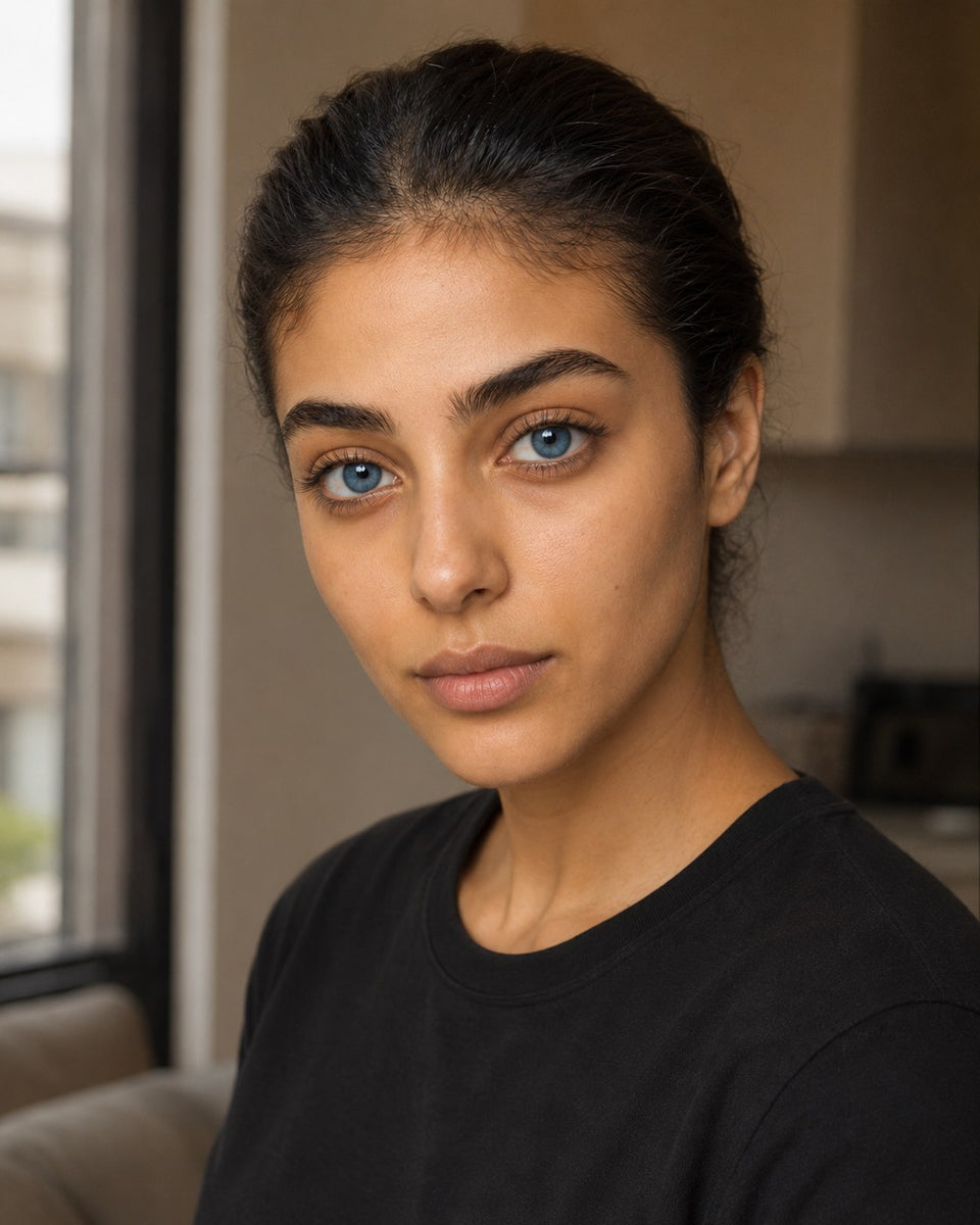 Fresh Lady Sky Blue coloured contact lens seen in daylight