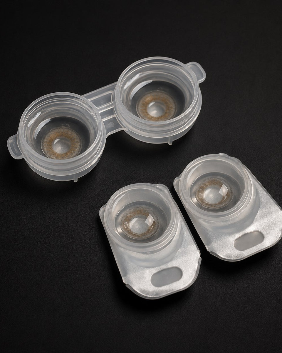 Urban Layer Angeles N Brown coloured contact lens and packaging
