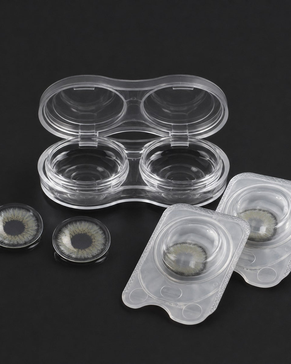 Urban Layer Breeze Gray coloured contact lens and packaging