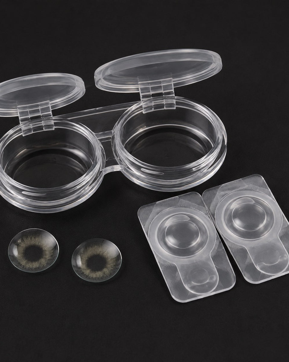 Urban Layer Cloud Gray coloured contact lens and packaging